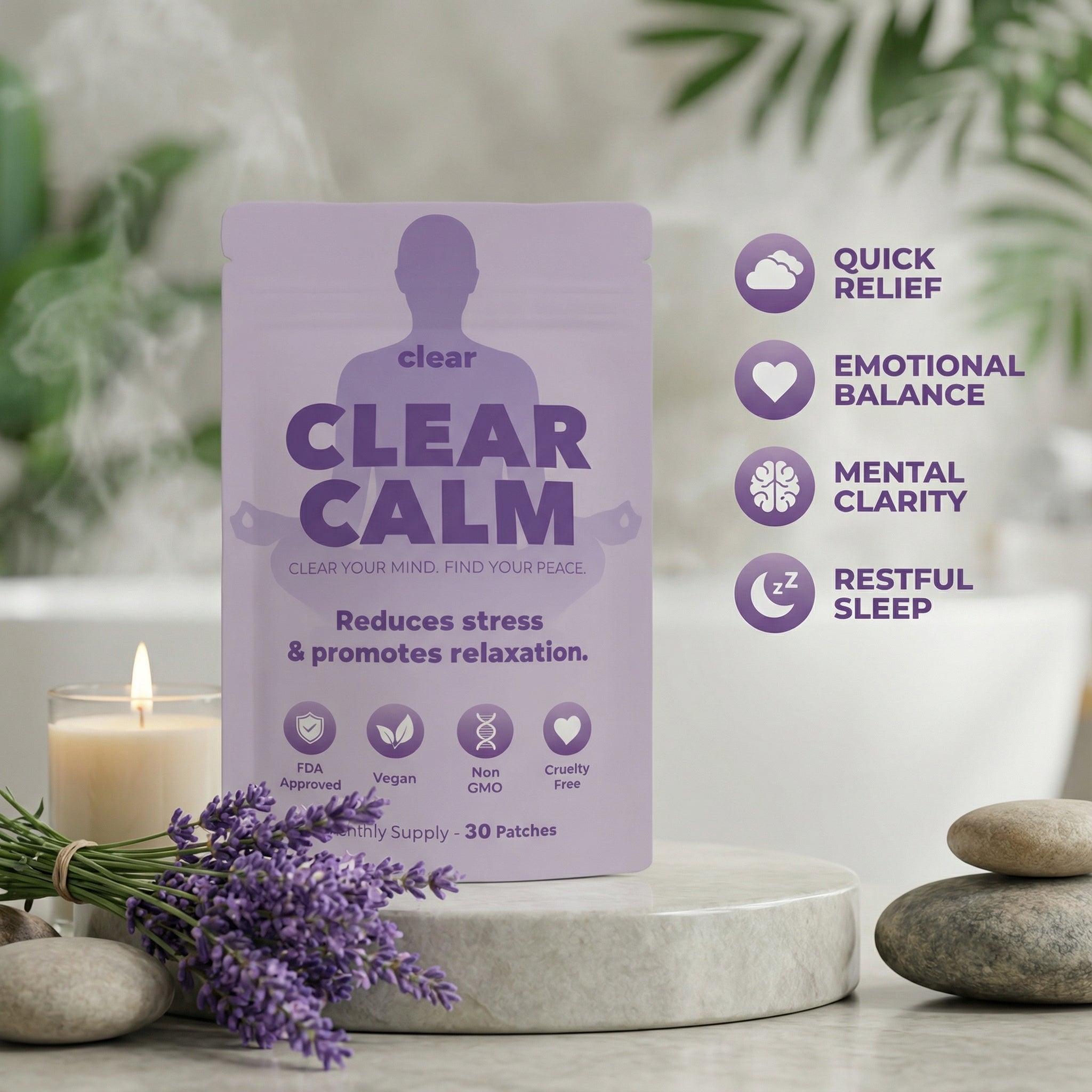 4 paquetes de Clear Calm