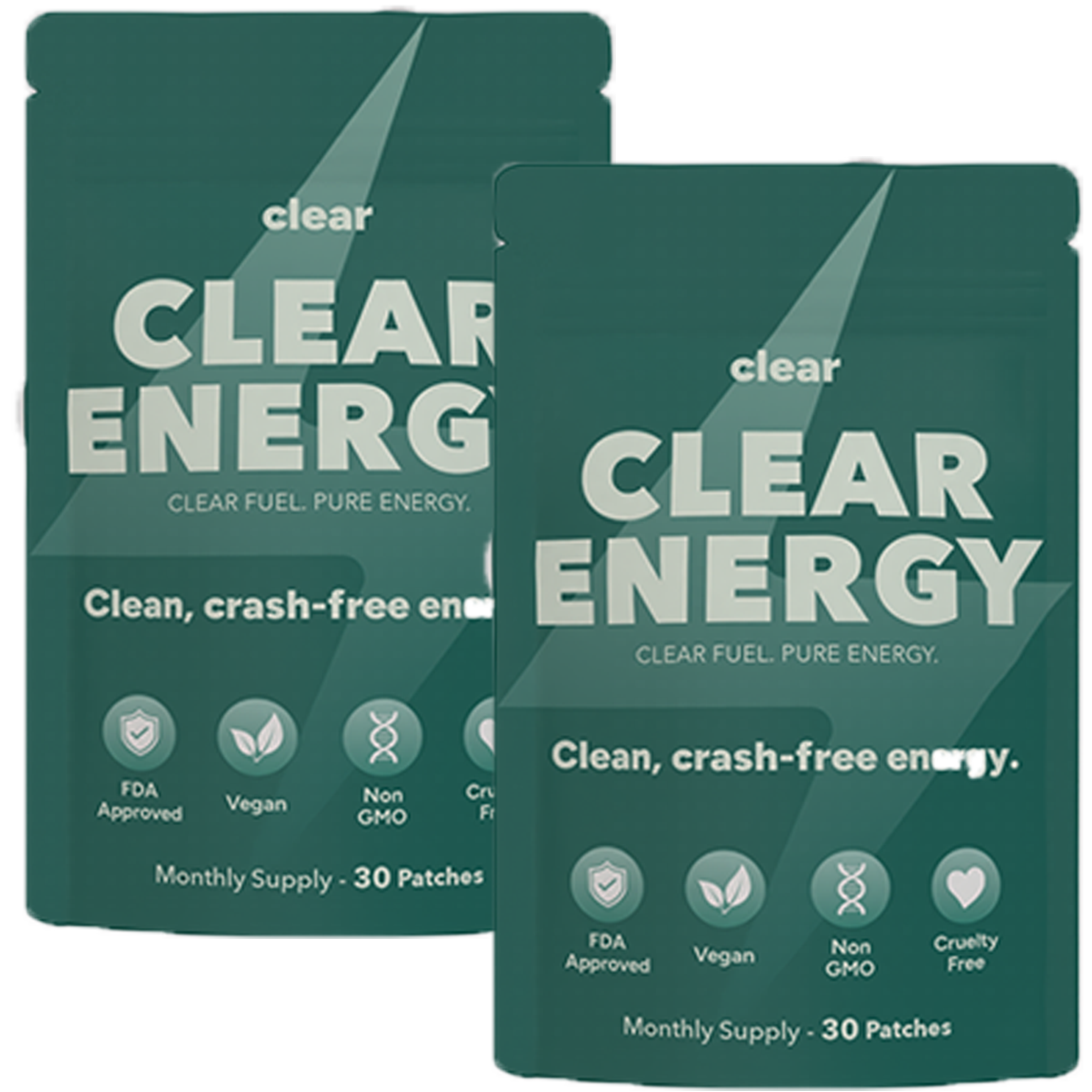 2 packs Clear Energy