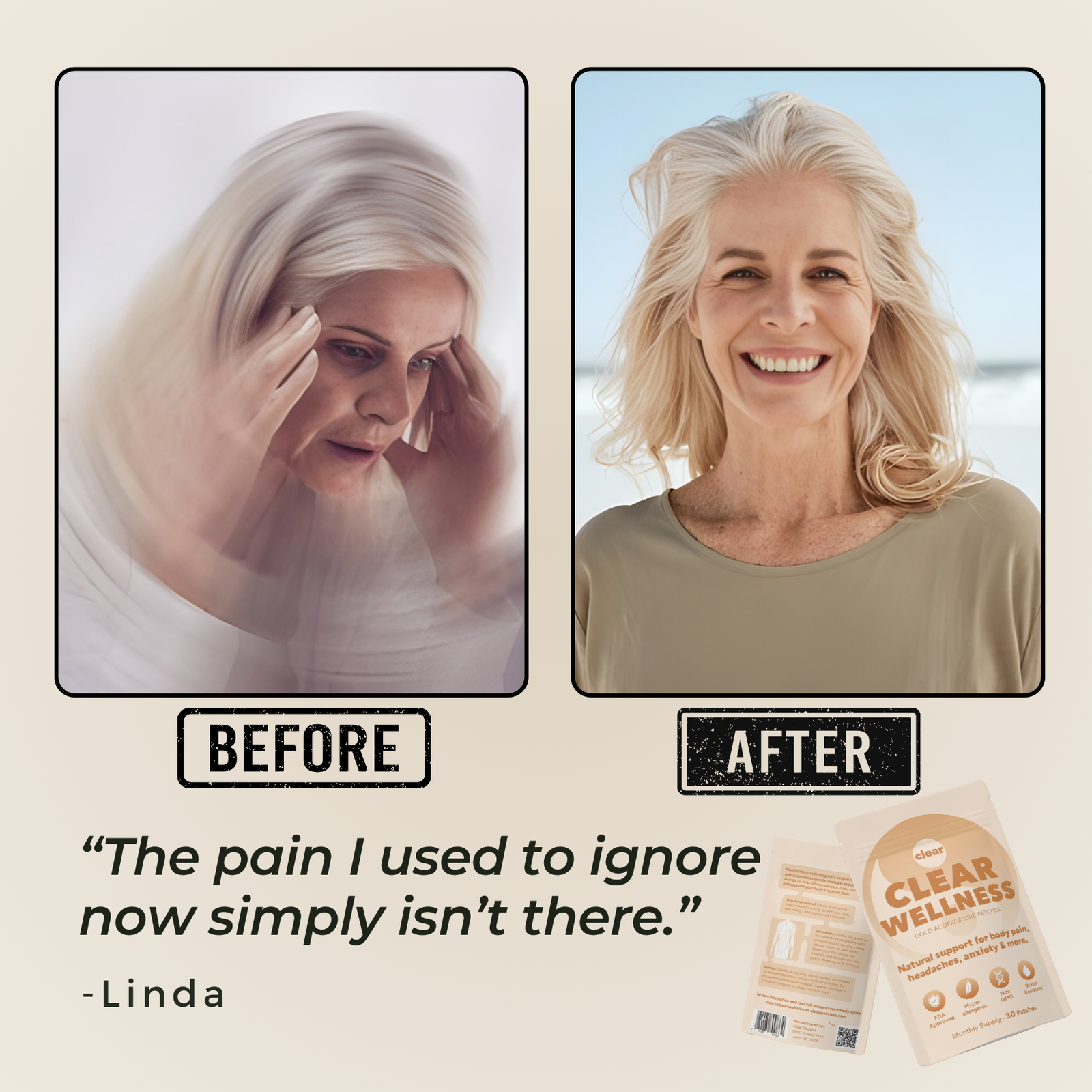 Before and after results